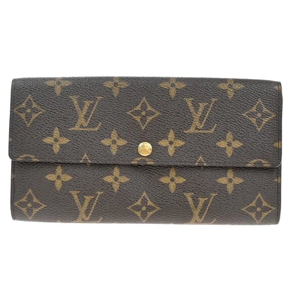 LOUIS VUITTON Portefeuille Sarah Long Bifold Wallet Monogram BN - Picture 1 of 14